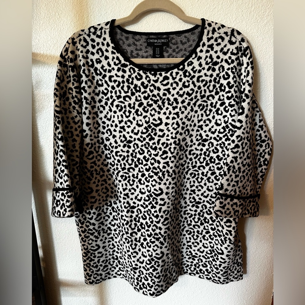 Fun Leopard Print Sweater
